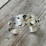 Sterling and Pearl Cuff Bracelet