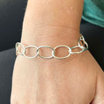 Silver Oval Link Bracelet