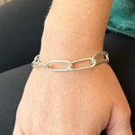 Argentium Silver Paperclip Link Style Bracelet