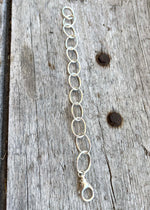 Silver Oval Link Bracelet