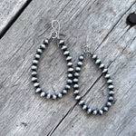 Sterling Navajo Pearl Dangle Earrings