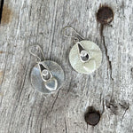 Silver Heart Dangle Earrings