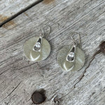 Silver Heart Dangle Earrings