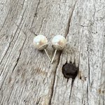 Freshwater Cultured 12mm White Pearl Stud Earrings copyright chisholm trail designs 2025