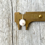 Freshwater Cultured 12mm White Pearl Stud Earrings copyright chisholm trail designs 2025