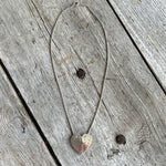 Silver Big Heart Pendant Necklace