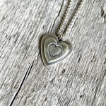 Triple Heart Pendant Necklace