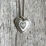 Triple Heart Pendant Necklace