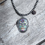 Sugar Skull Sterling Silver Pendant Jewelry