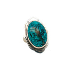 Sterling Spiderweb Turquoise Ring