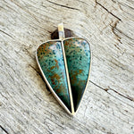 Morning Dew Jasper Split Heart Pendant