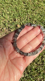 Faceted Aquamarine Beaded Bracelet