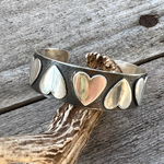 Argentium Silver Follow Your Heart Cuff Bracelet