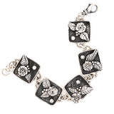 Chisholm Trail Designs Argentium Silver Flora and Light Link Bracelet