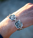 Chisholm Trail Designs Argentium Silver Flora and Light Link Bracelet