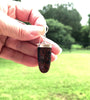 Chisholm Trail Designs Oblong Mahogany Obsidian Dangle Earrings made in Argentium and Sterling silver